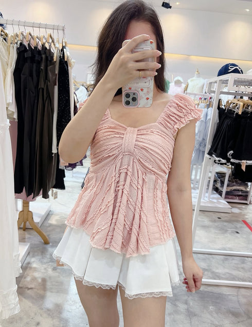 Sweetheart Neck Sleeveless Peplum Tops